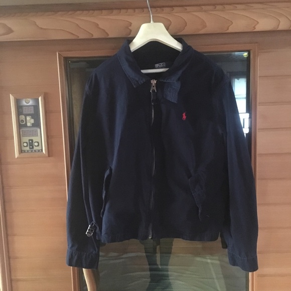 polo jacket navy blue